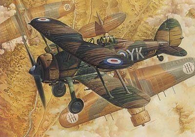 Roden 1/48 # 048T408 English, Gloucester Gladiator Mk.‡T biplane fighter WW-‡T
