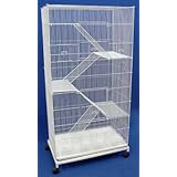 Brand New Bird Sugar Glider Ferret Cage On Wheels 30x18x59, WHT