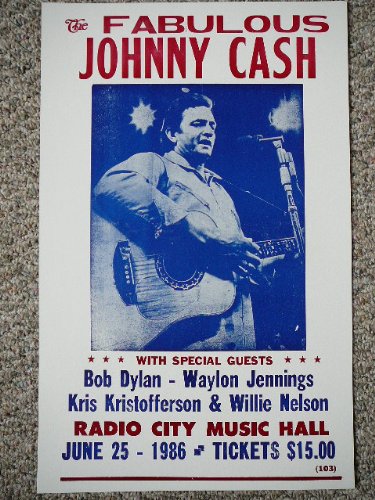 Johnny Cash in Concert Poster