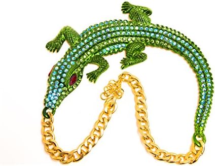 ORIGINAL Premium Super Shiny Fashion Green Crocodile Necklace