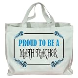 Proud To Be a Math Teacher Totebag (Cotton Tote / Bag)
