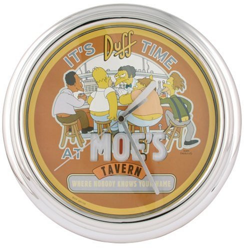Childrens Toyshop  Toys : The Simpsons Illuminating Wall Clock - Moe's Tavern Design