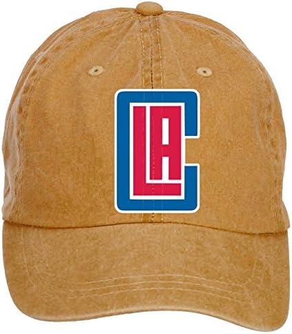 Rowstar Unisex New Los Angeles Clippers Logo Adjustable Twill Printing Washed Cap