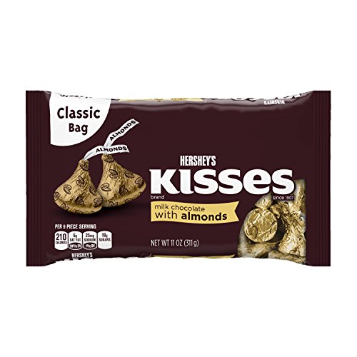 Kisses chocolates with almonds (11-ounce bags, pack of …