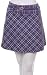 All Products : A-Line Plaid Short Skirt with Matching Patent Belt (Choose Black or Purple) - Clearance Sale !