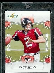 2008 Score Football Card # 333 Matt Ryan (RC - Rookie Card) QB - Atlanta Falcons / Shipped in Protective Screw Down Display Case