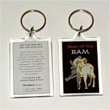 Asian Zodiac Key Chain Year of the Ram Born 1919 1931 1943 1955 1967 1979 1991 2003 2015