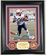 Laurence Maroney Autographed Photo Mint w/Two 24KT Gold Coins