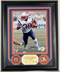 Laurence Maroney Autographed Photo Mint w/Two 24KT Gold Coins