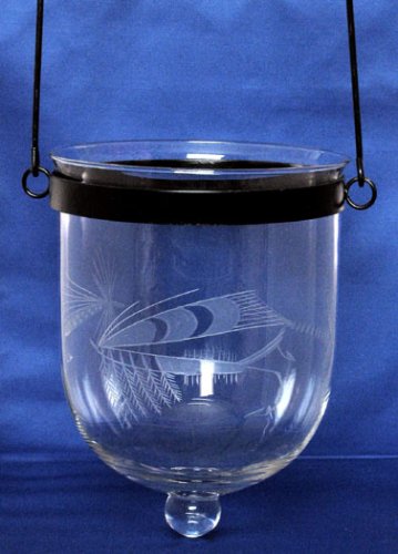 Individually Hand Etched Fishing Lantern 9.5