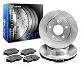 Image : R1 Concepts KES11764 Eline Series Slotted Rotors And Ceramic Pads - Front