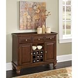Wood Top on Cherry Server by Home Styles - Medium Wood (5300-0071)