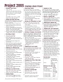 Microsoft Project 2003 Creating a Basic Project Quick Reference Guide (Cheat Sheet of Instructions, Tips & Shortcuts - Laminated)