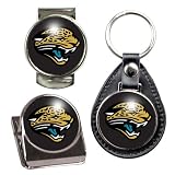 Jacksonville Jaguars NFL 3 Piece Stocking Stuffer Set - Key Chain, Money Clip & Magnet Clip
