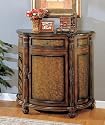 Bombe Chest in Rich Tobacco with Marble Top - Coaster
