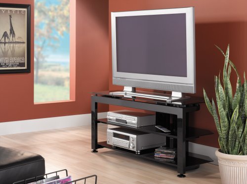 51mpnBD23LL Bush Furniture Universal TV/VCR Video Base, High Gloss Black