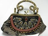 Antique Handmade Unique Victoria Style Beaded Handbag/bag/purse