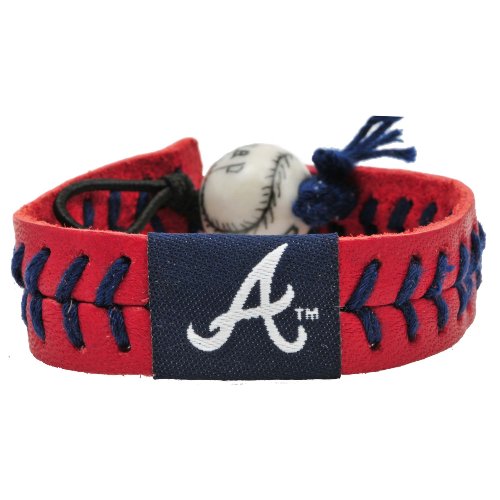 MLB Atlanta Braves Team Color Baseball Bracelet