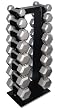 Hex Dumbbell 5-30,40,50LB 390LB and Rack