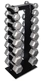 Hex Dumbbell Set- 5-30, 40, 50lb w/ Rack