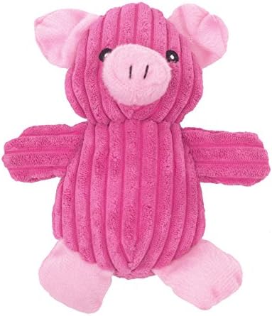 YOGADOG Plush Squeaker Chew Dog Toy, Small Pig