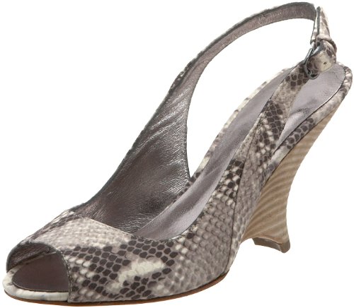 Apepazza Women's Portolucas Open-Toe Wedge Slingback,Camel Sahara Print,36.5 EU/6.5 M US