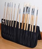 Just Stow It Easel Back Brush Case, Black