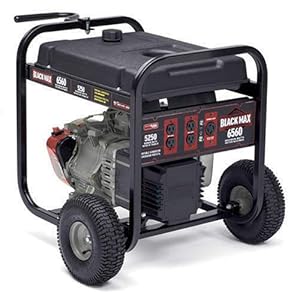 Amazon.com: Black Max 5,250 /6,560 - Watt Portable Generator: Patio