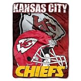 Kansas City Chiefs 60x80 Aggression Design Royal Plush Raschel Throw Blanket