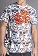 Designer of Ed Hardy, Christian Audigier "Sugar" Mens Tee - Winter White