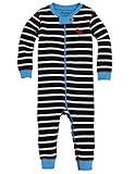 Hatley ハットレイ ベビー男の子 ジップアップロンパース、ボーダー 75~80cm、12-18M(74-79cm) マルチカラー 100%綿 DR5STRI043