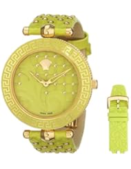 Versace Womens VK7110014 VANITAS Analog Display Quartz Green Watch