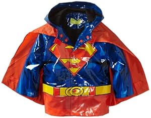 Western Chief Little Boys' Superman Forever Rain Coat, Blue, 5/6