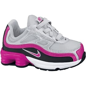 Toddler's Nike Shox Turbo 9 (Metallic/Platinum-Vivid/Pink-Black)