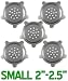 5 Small Steel Hookah Screens, for Bowls 2 Inches-2.5 Inches