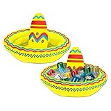 Beistle 50254 Inflatable Sombrero Cooler - Pack of 6