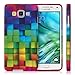 kwmobile TPU SILICONE CASE for Samsung Galaxy A5 (2015) Design Rainbow cubes multicolor green blue - Stylish designer case made of premium soft TPU