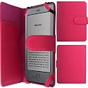 Shop4 Pink Leather Wallet For The Amazon Kindle 4 - Including Screen Protector