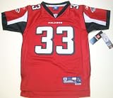 NFL Reebok Atlanta Falcons Michael Turner Youth Authentic/Stitched Red Jersey Extra Large (Size 18-20)