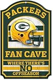 Green Bay Packers Fan Cave Wood Sign