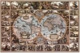 Magna Carta Mundi Maps Poster Print, 36x24
