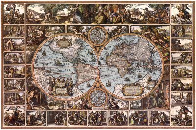 Magna Carta - Poster (Antique Style World Map) Poster Print, 36x24 Poster Print, 36x24 Education Poster Print, 36x24