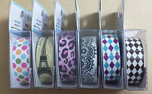 Craft Paper Tape in Fun Designs (6-Pack Diamond Assortment)