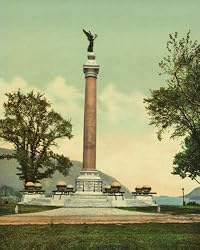 Battle Monument at West Point, 1901 - Print of a Vintage Photochrom Image from the Library of Congress Collection