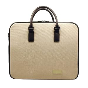 Buy Aaron Irvin Double Zip Canvas Briefcase by Aaron Irvin