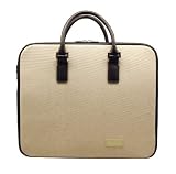 Aaron Irvin Double Zip Canvas Briefcase