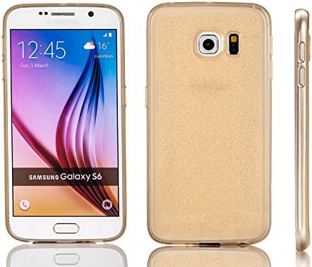 Galaxy S6, Ultra Slim Light Weigh Anti-slip Matte Finish TPU Protective Case for Samsung Galaxy S6 by Coveric (Gold)