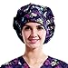 Outsport Print Bouffant Scrub Hat Surgical Caps Cotton for Women