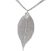 Designer Silver Leaf Pendant on Multi Chain Necklace Designer Silver Leaf Pendant on Multi Chain Necklace