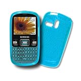 Samsung Freeform / Samsung R350 / Samsung R351 / Samsung R355c BABY BLUE Candy Skin TPU Case / Protector Cover / Semi Hard Gel Cover